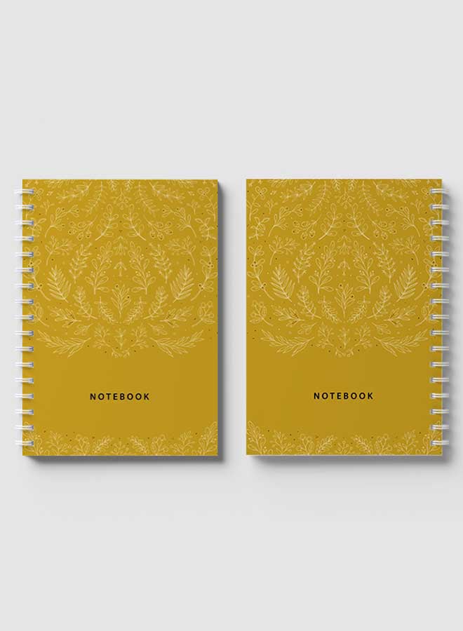 LOWHA Spiral Notebook with 60 Sheets For School Or Business Note Taking - Floral Design Pattern Multicolour - Image 4