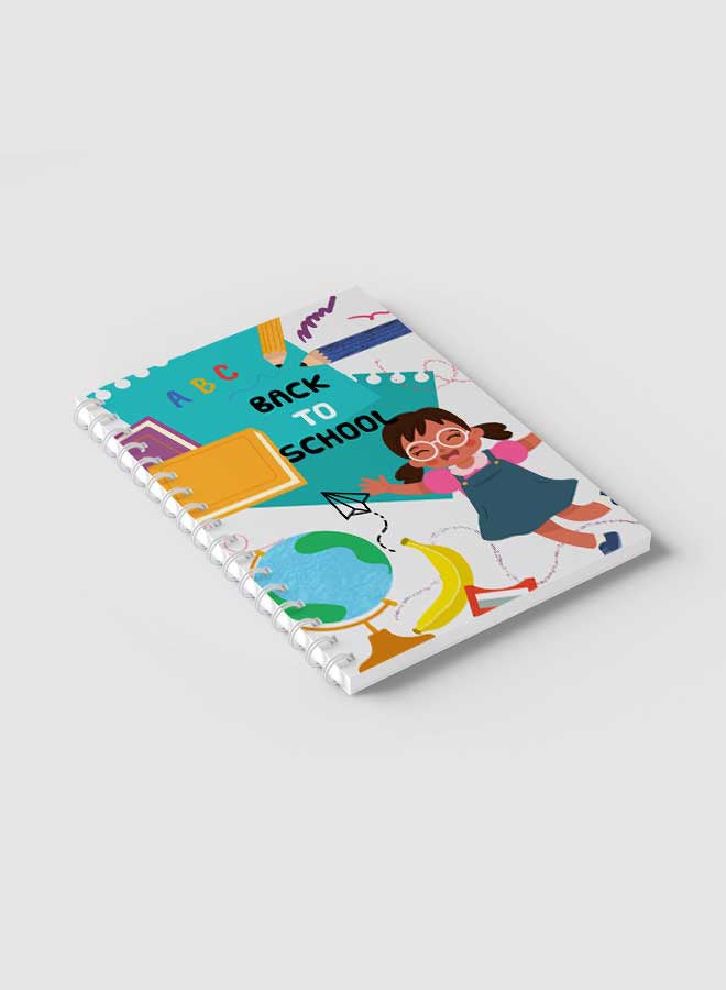 LOWHA Back To School Printed Spiral Notebook With 60 Sheets Multicolour  - Image 2