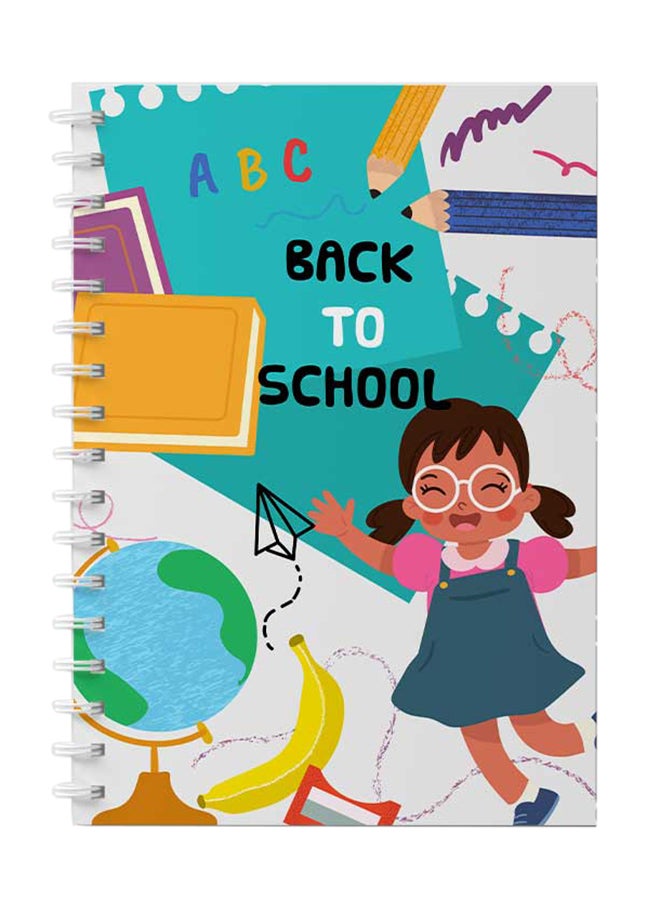 LOWHA Back To School Printed Spiral Notebook With 60 Sheets Multicolour  - Image 1
