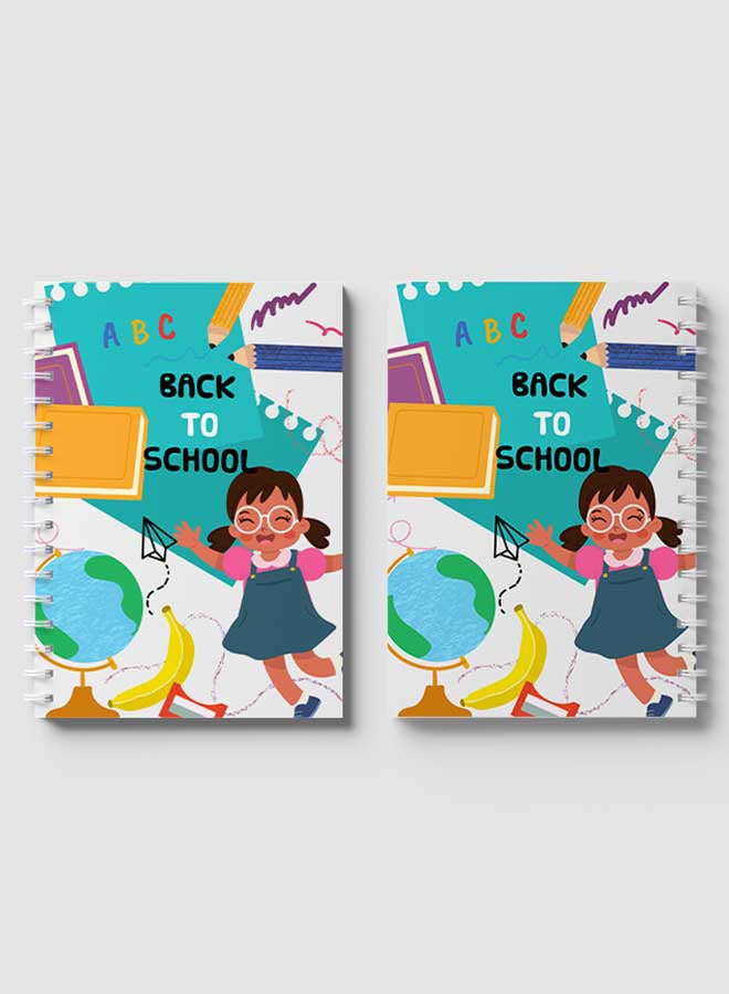 LOWHA Back To School Printed Spiral Notebook With 60 Sheets Multicolour  - Image 4