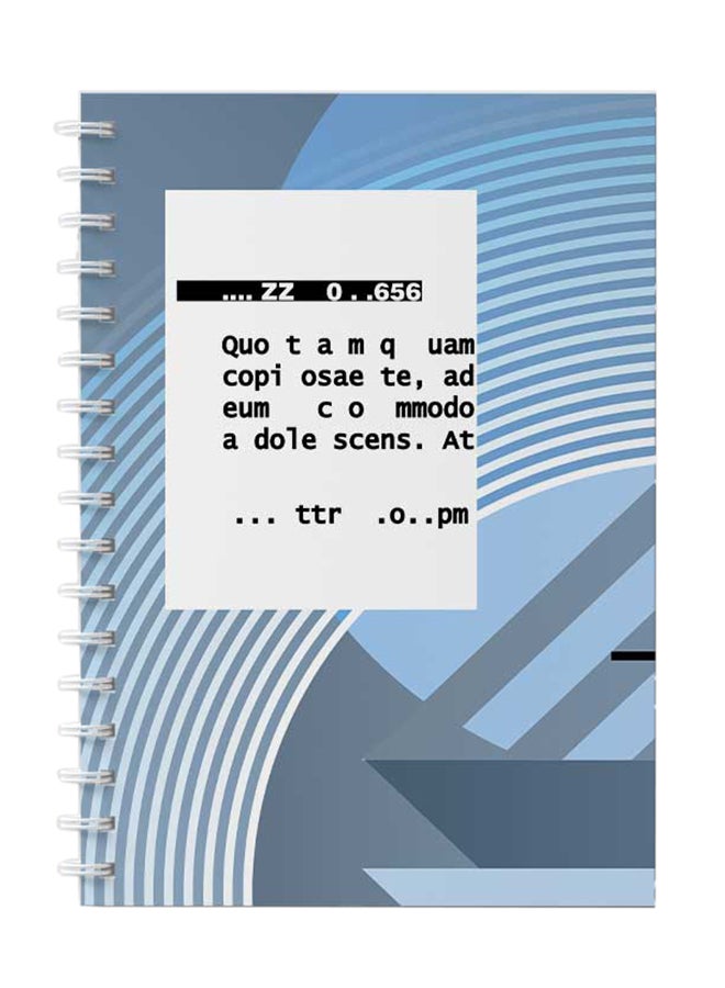 LOWHA 60-Sheet Spiral Notebook Blue/White - Image 1