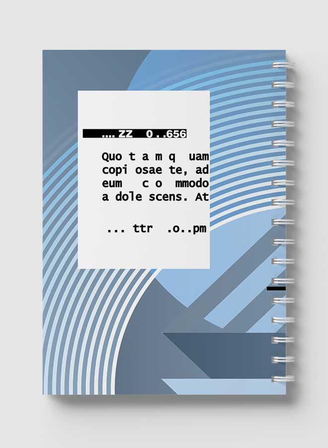 LOWHA 60-Sheet Spiral Notebook Blue/White - Image 5