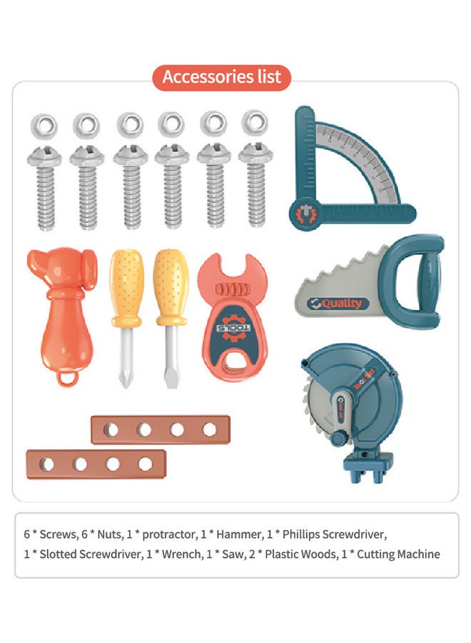 Kidle - 21-Piece 3-In-1 Pretend Play Fixing Tool Suitcase Kit 54x20.5x43cm - Image 1