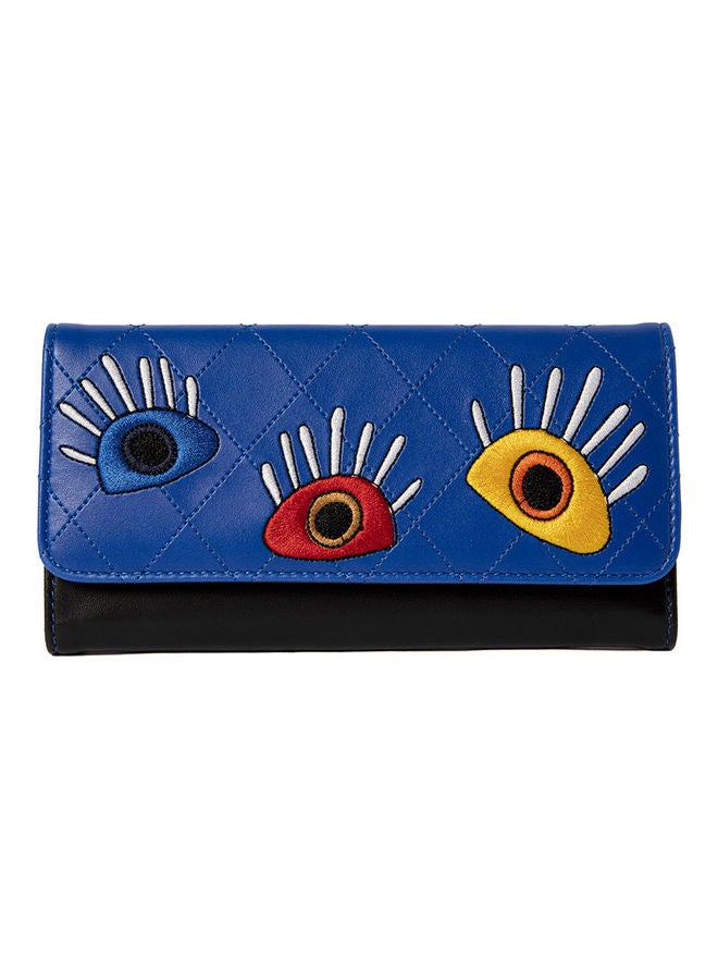 Biggdesign - My Eyes On You Embroidered Wallet Multicolour - Image 1