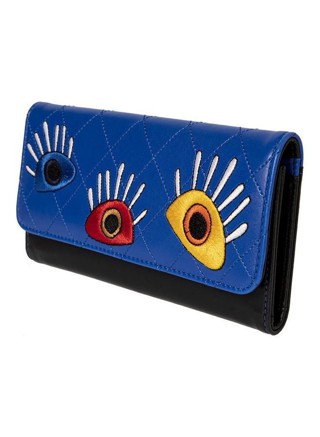 Biggdesign - My Eyes On You Embroidered Wallet Multicolour - Image 1