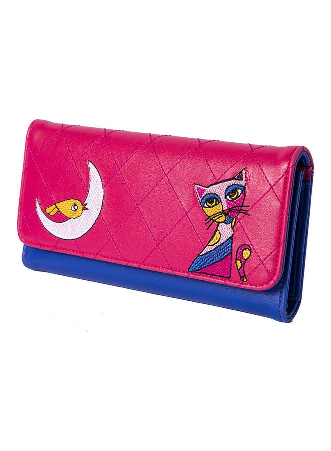 Biggdesign - Owl and City Embroidered Wallet Multicolour - Image 1