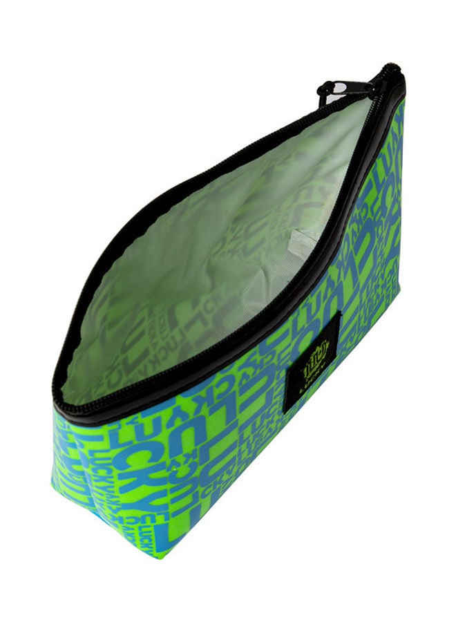 بيج ديزاين حقيبة مكياج لامعة بتصميم كلمات Moods Upو Lucky متعدد الألوان - Image 4