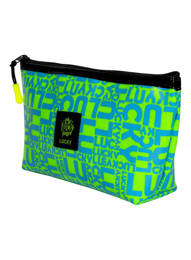 بيج ديزاين حقيبة مكياج لامعة بتصميم كلمات Moods Upو Lucky متعدد الألوان - Image 2