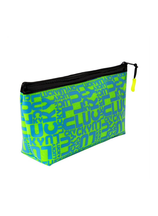 بيج ديزاين حقيبة مكياج لامعة بتصميم كلمات Moods Upو Lucky متعدد الألوان - Image 3