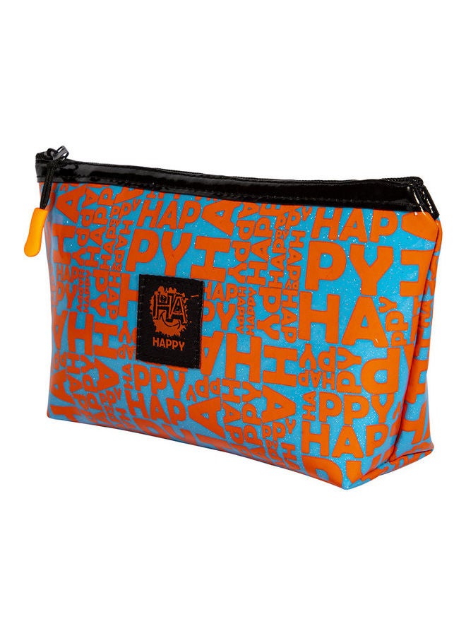 بيج ديزاين حقيبة مكياج  لامعة بتصميم كلمات Moods Upو Happy متعدد الألوان - Image 2
