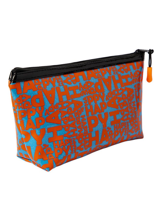 بيج ديزاين حقيبة مكياج  لامعة بتصميم كلمات Moods Upو Happy متعدد الألوان - Image 3