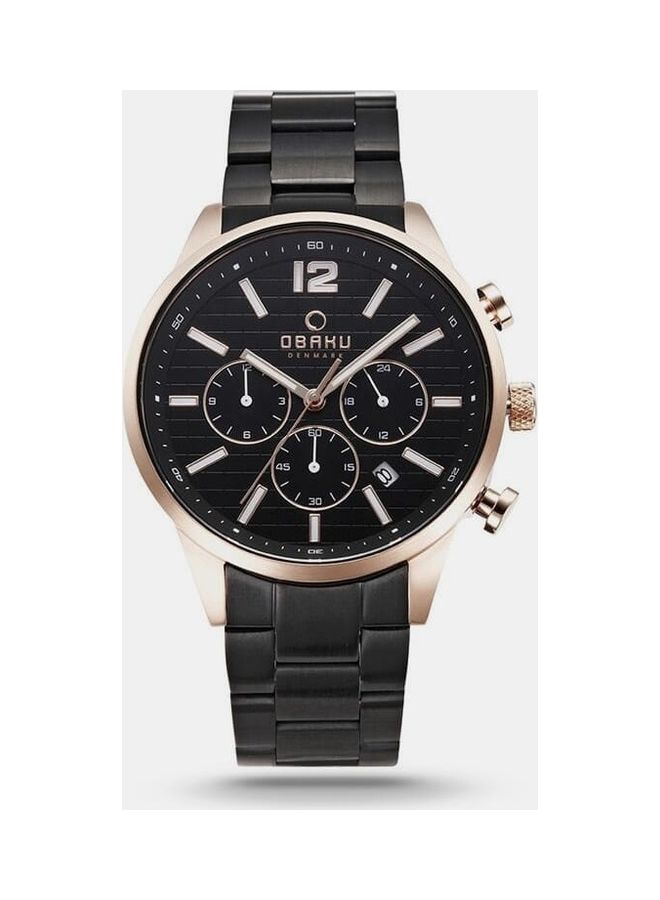 OBAKU Men's Round Shape Analog Watch