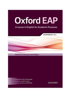 Oxford EAP: Intermediate/B1+: Student's Book and DVD-ROM Pack Hardcover English by Edward De Chazal - 38538 