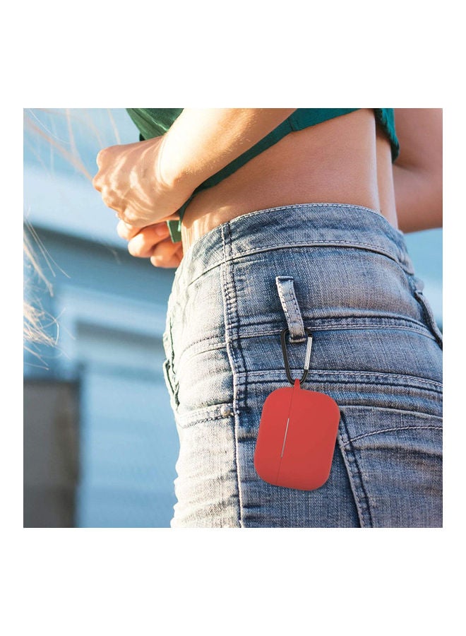 YONK - Protective Silicone Case Cover for Apple AirPods 3rd Generation Red - Image 1