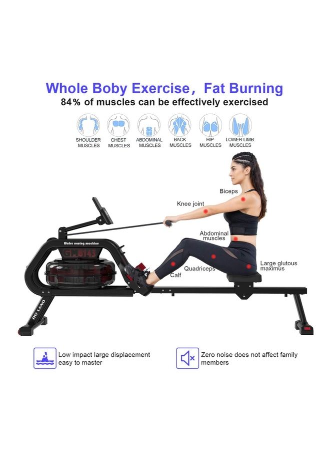 SkyLand - Water Rowing Machine With LCD Monitor & Bluetooth 203.5*51.8*95cm - Image 1