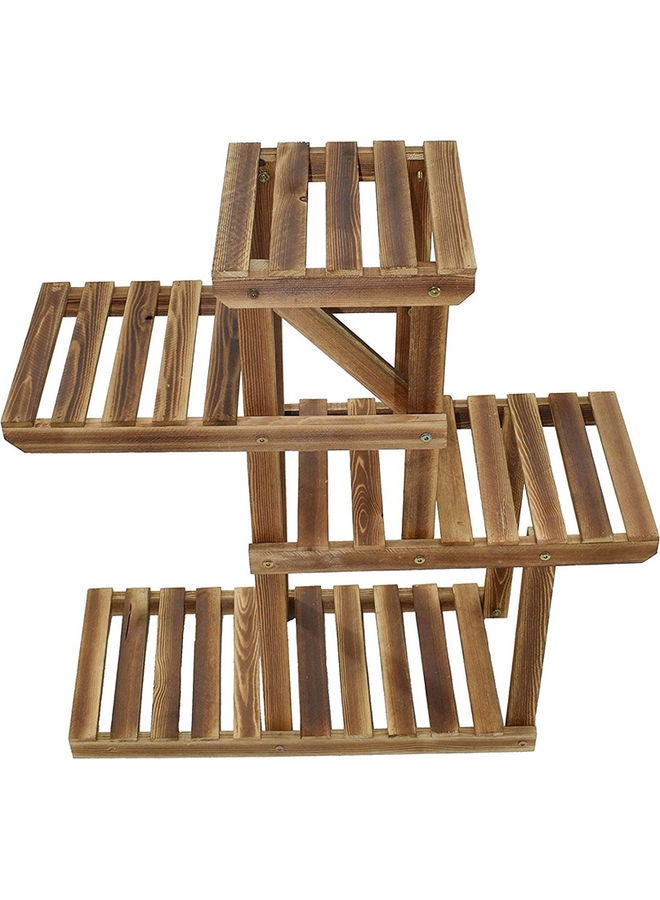 LINGWEI - Multi-Tier Flower Pots Display Stand Brown 98x83x25cm - Image 1