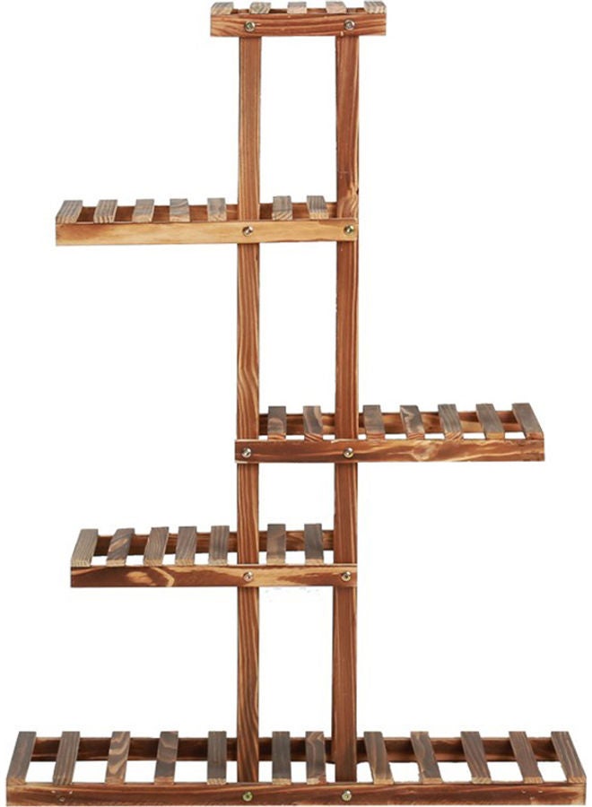 LINGWEI - Multi-Tier Flower Pots Display Stand Brown 56x72x75cm - Image 1