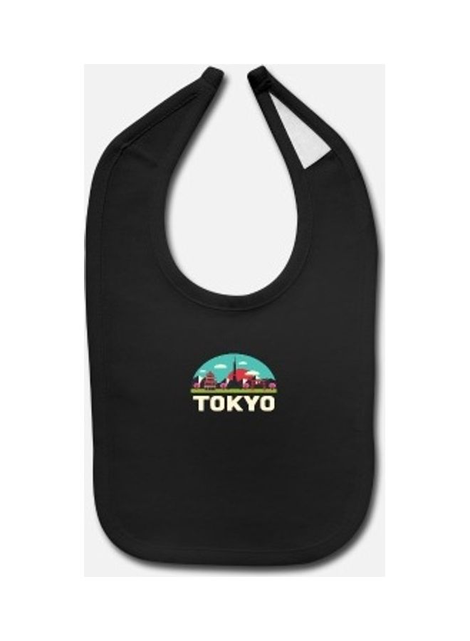 Baby Printed Bib -Black