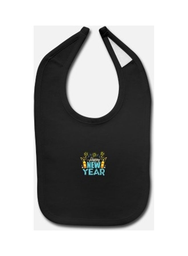 Baby Printed Bib -Black