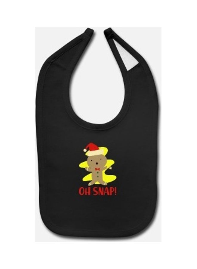 Baby Printed Bib -Black