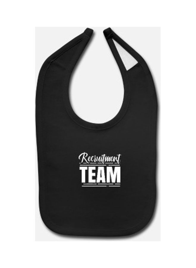 Baby Printed Bib -Black