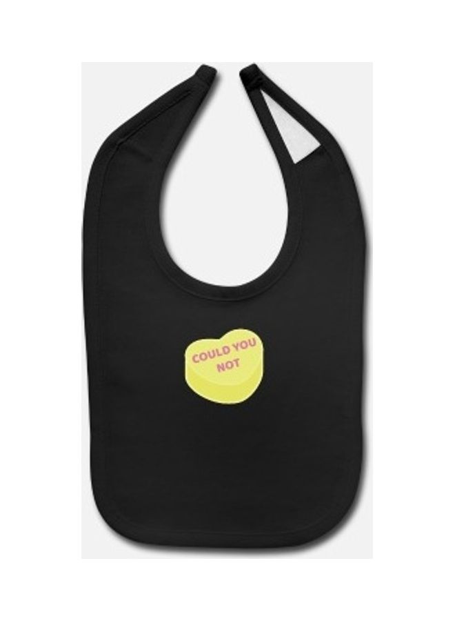 Baby Printed Bib -Black