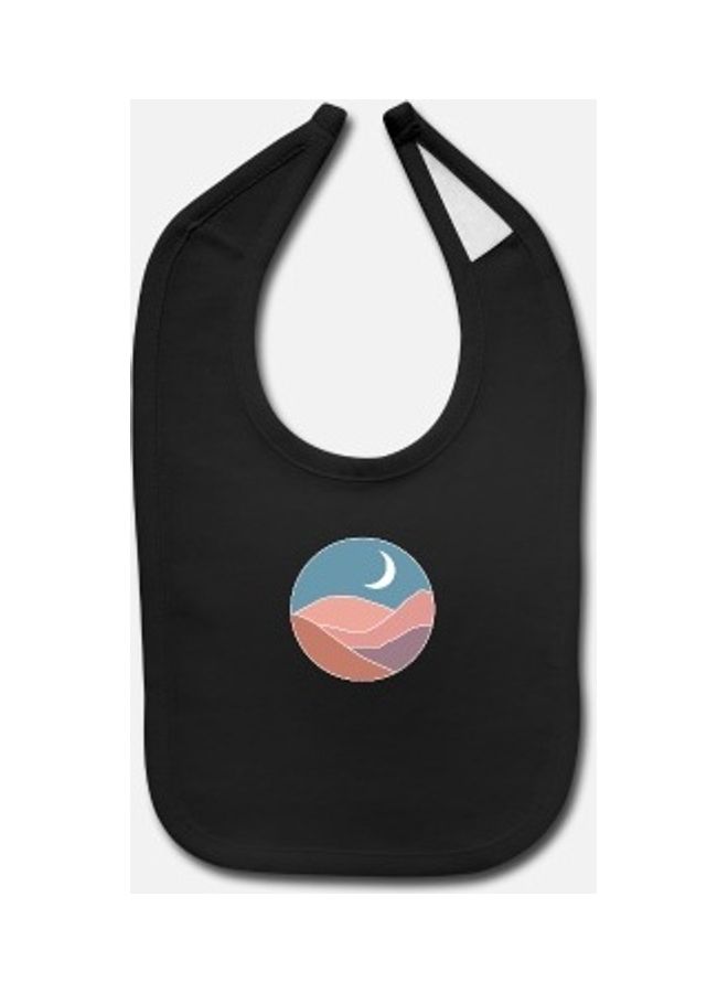 Baby Printed Bib -Black
