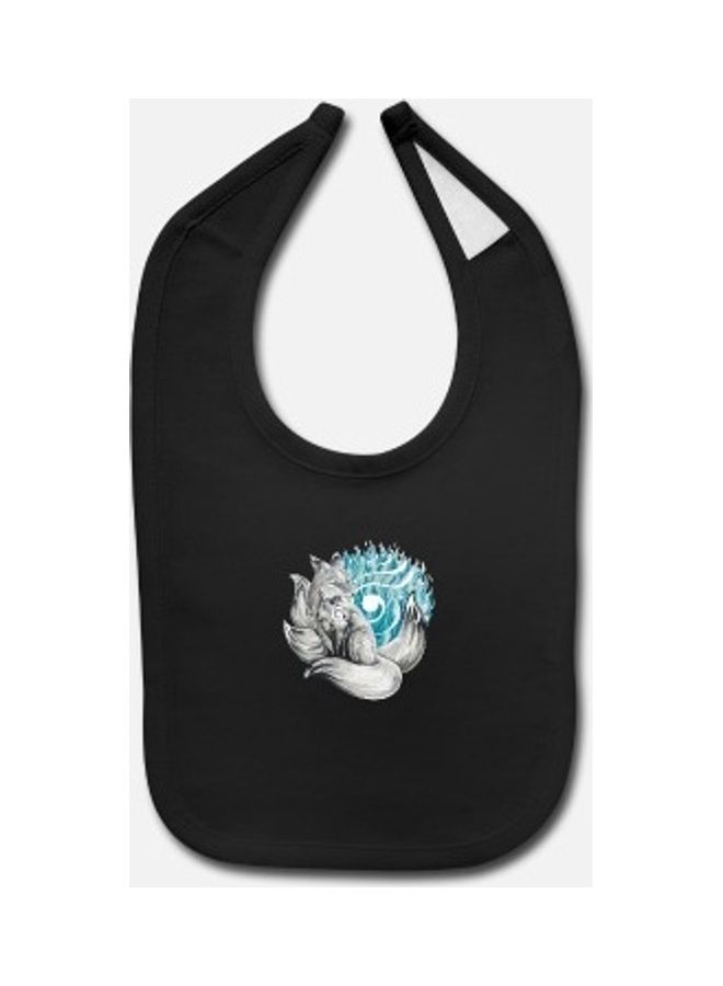 Baby Printed Bib -Black