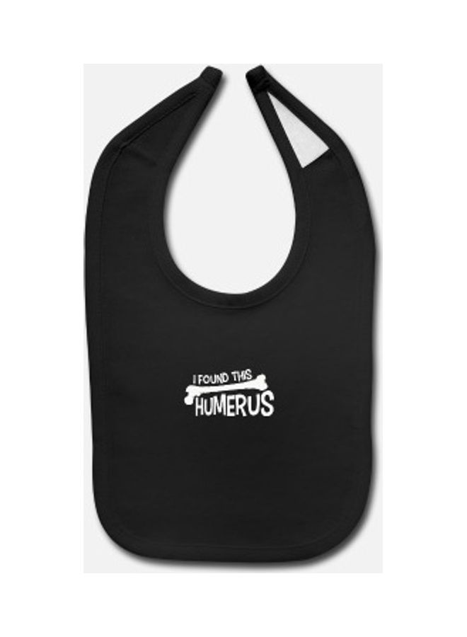 Baby Printed Bib -Black