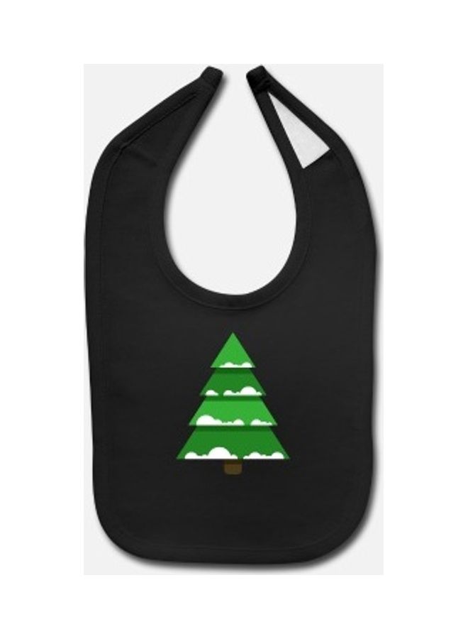 Baby Printed Bib -Black