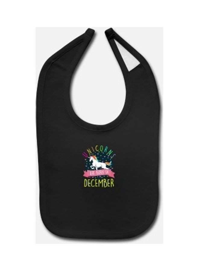 Baby Printed Bib -Black