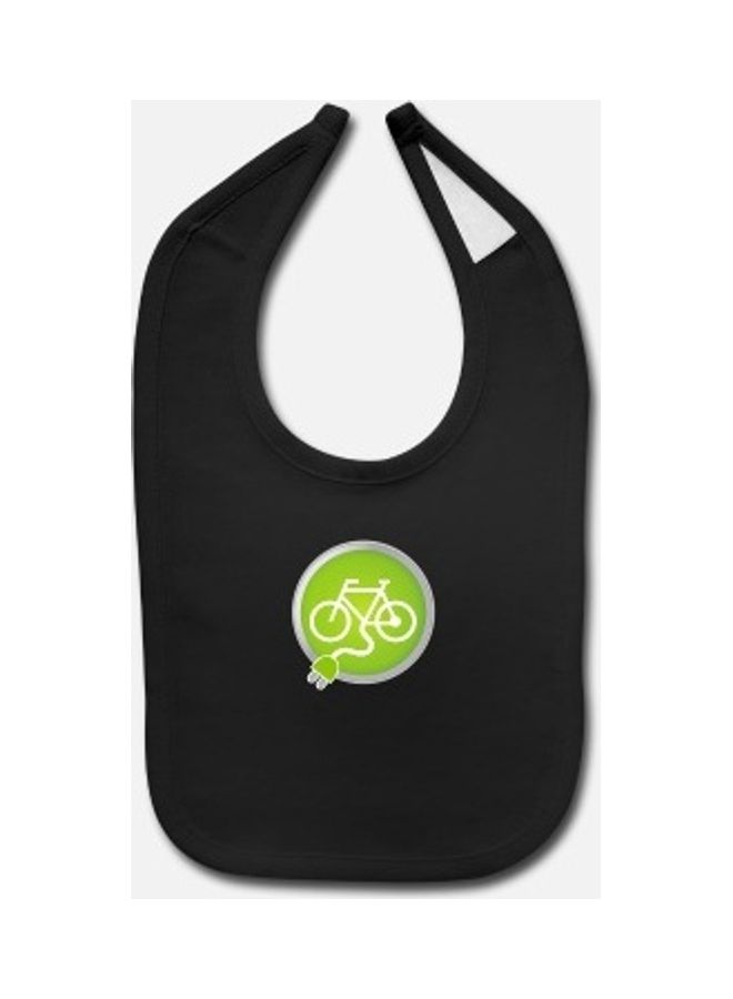 Baby Printed Bib -Black