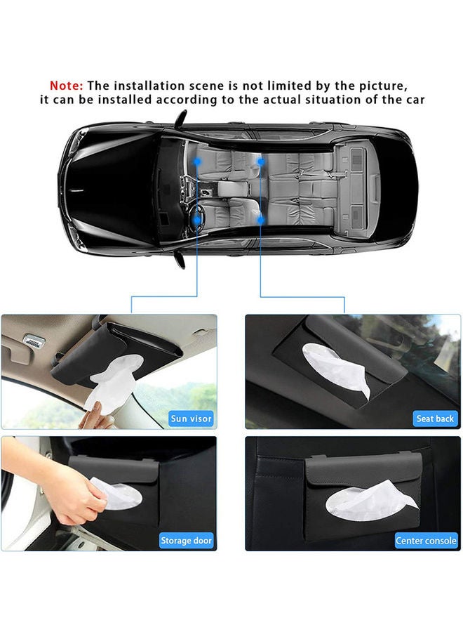 YONK 2-Piece Car Visor Tissue Holder - Image 3