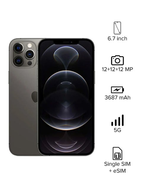 iPhone 12 Pro Max With Facetime 128GB Graphite 5G - Middle East Version