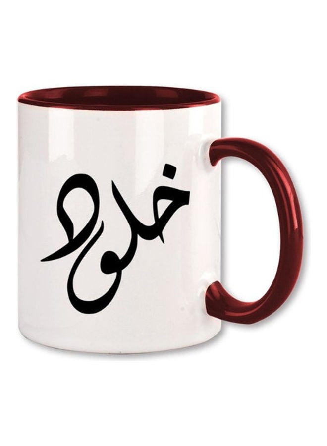 إم إي سي كوب مطبوع باسم خالد بالخط العربي