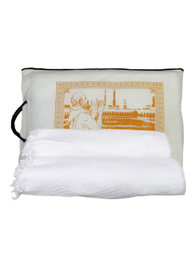 UTEX 2-Piece Ihram Set White 110×210cm - Image 1