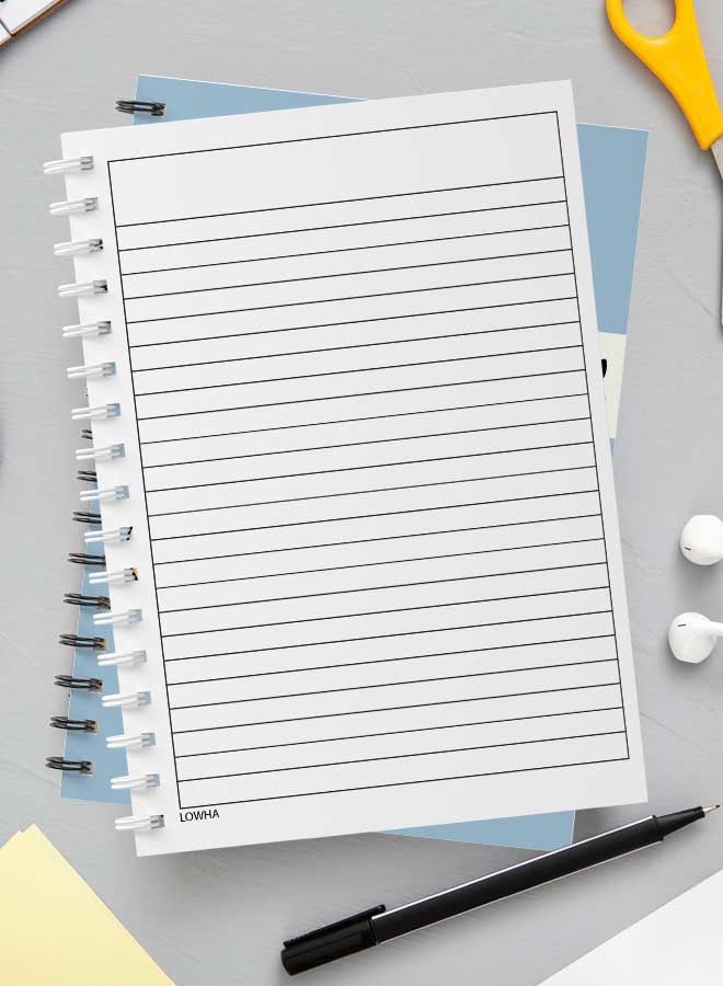 LOWHA Spiral Notebook For School Or Business Note Taking With 60 Sheets  Dogs and Ball Art Multicolour  - Image 3
