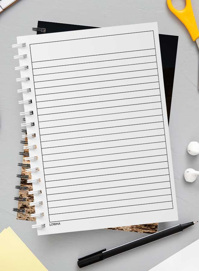 LOWHA Spiral Notebook For School Or Business Note Taking With 60 Sheets  Sitting Astronaut Cover Multicolour  - Image 3