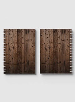 LOWHA Spiral Notebook For School Or Business Note Taking With 60 Sheets  Old Wood  Cover Multicolour  - Image 4