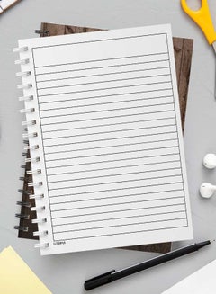 LOWHA Spiral Notebook For School Or Business Note Taking With 60 Sheets  Old Wood  Cover Multicolour  - Image 3