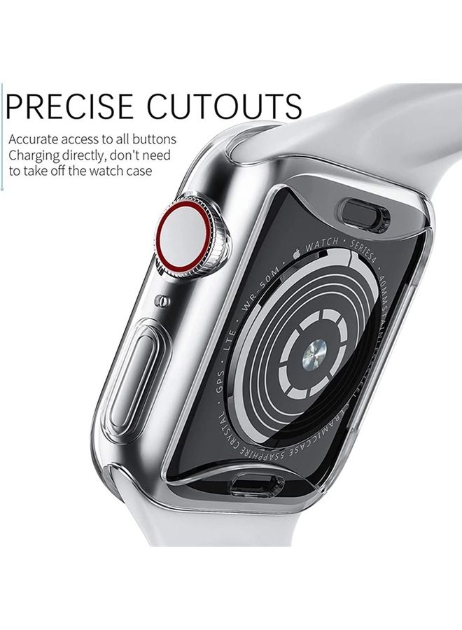 MARGOUN Slim TPU Bumper Protective Cover Case for Apple iWatch Series 7 45mm Clear - Image 5