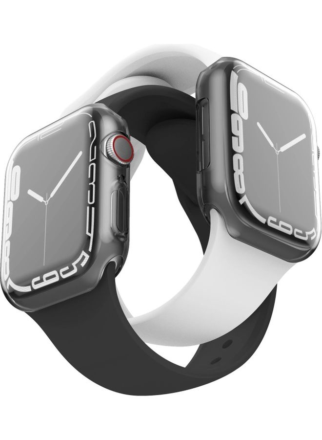 MARGOUN - 2-Piece Slim TPU Bumper Protective Cover Case for Apple iWatch Series 7 41mm Clear - Image 1