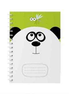 LOWHA Spiral Notebook For School Or Business Note Taking With 60 Sheets  Cartoon Panda and Mosquito Multicolour  - Image 1