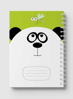 LOWHA Spiral Notebook For School Or Business Note Taking With 60 Sheets  Cartoon Panda and Mosquito Multicolour  - Image 5