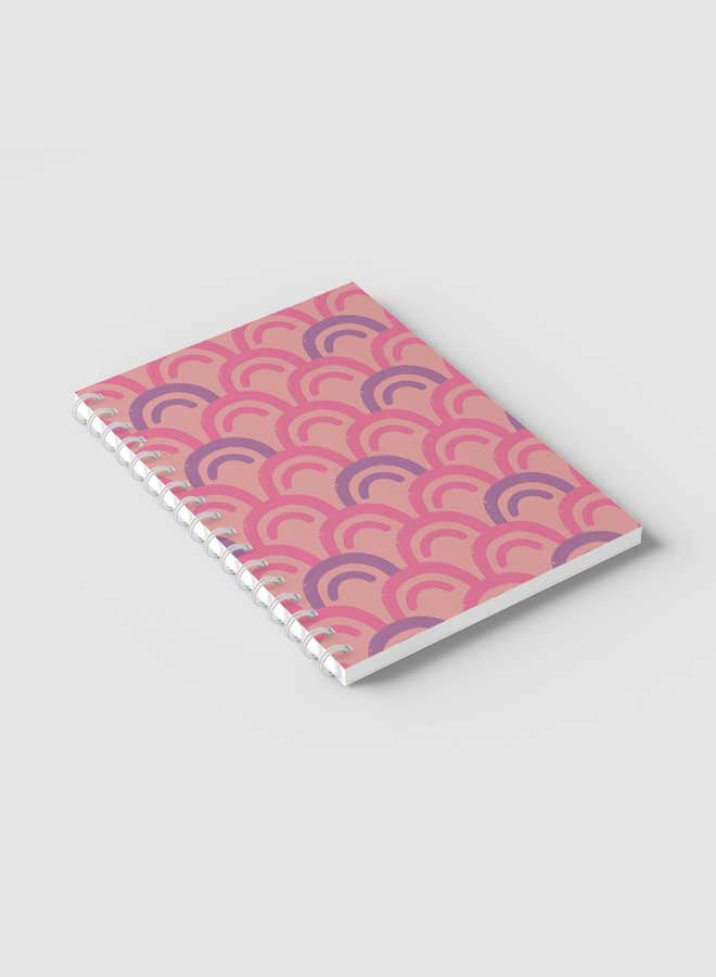 لوحة دفتر ملاحظات بسلك حلزوني للمدرسة أو تدوين الملاحظات الخاصة بالعمل مع 60 ورقة من أغطية الكتب الإلكترونية بألوان الباستيل متعدد الألوان - Image 2