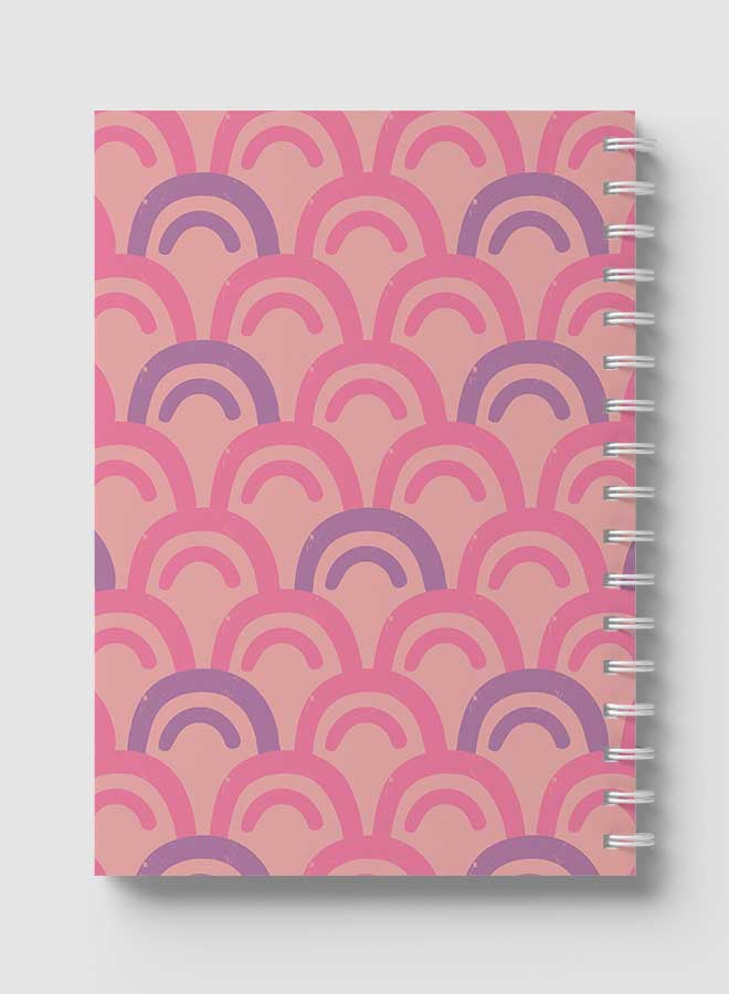 لوحة دفتر ملاحظات بسلك حلزوني للمدرسة أو تدوين الملاحظات الخاصة بالعمل مع 60 ورقة من أغطية الكتب الإلكترونية بألوان الباستيل متعدد الألوان - Image 5