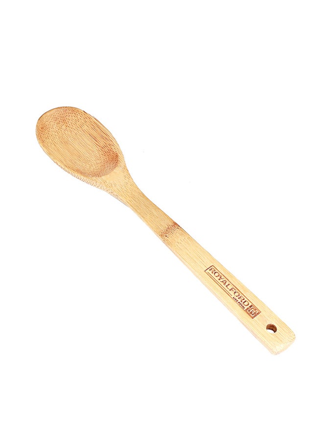 Royalford Bamboo Serving Spoon Brown 30x6cm  - Image 2