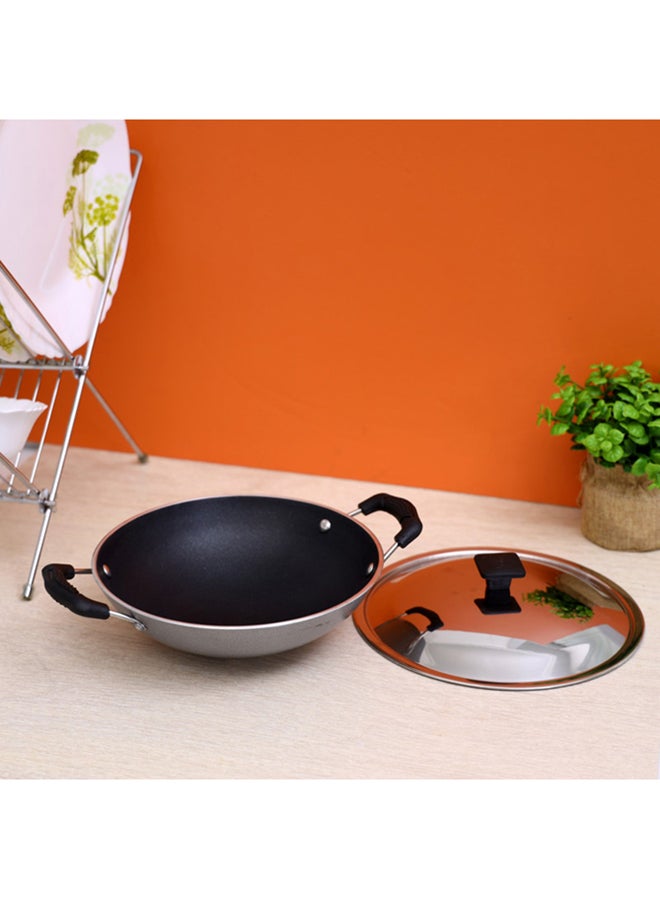 Royalford 21Cm Appa Chatti With Stainless Steel Lid Non-Stick Coating 30X21X11Cm Multicolor Multicolor 21cmcm  - Image 4