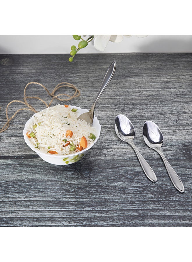 Royalford 3-Piece Table Spoon Set Silver - Image 3