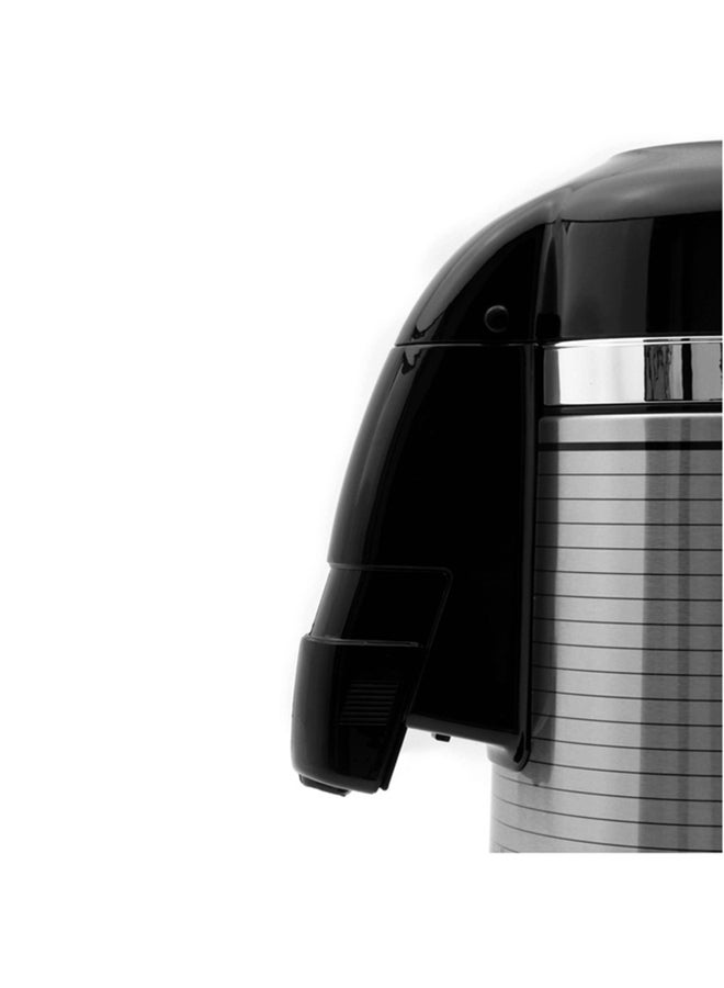Royalford Royalford 2.50L Glass Vacuum Flask-RF6276| Glass Inner for Hot and Cold Beverages| Comfortable Handle, One Press Switch, Easy to Carry and Safe to Touch| Suitable for Indoor and Outdoor Use| Grey Silver/Black - Image 2